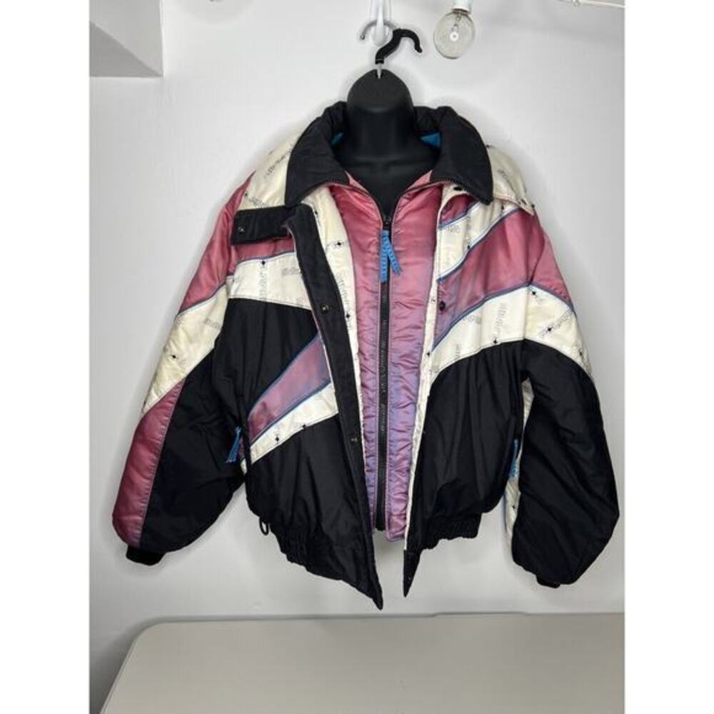 Vintage Polaris Jacket Womens Pink Riding Snowmobile Coat Women’s Size Medium